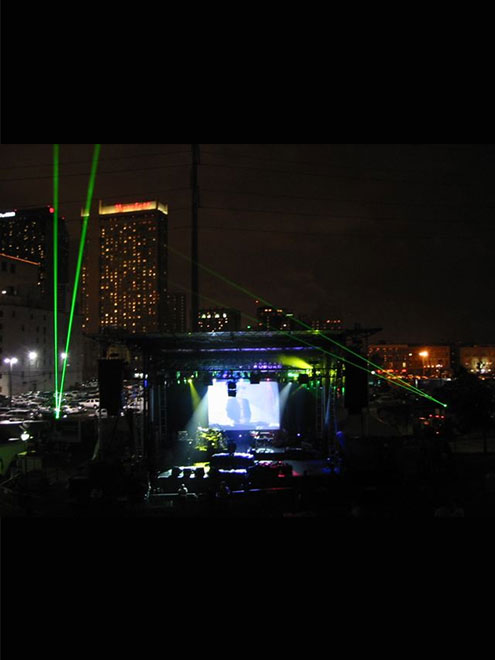 Event show sky lasers